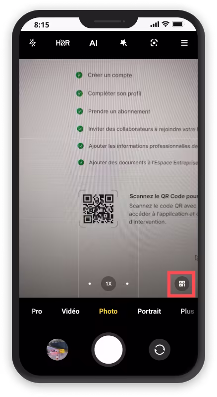 Guide installation Kleyk sur Android 1.0 - Scanner le QRCode